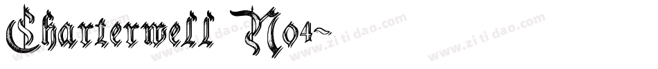 Charterwell No4字体转换